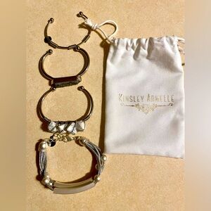 Kinsley Armelle Stackable Bracelets Stainless Steel NEW